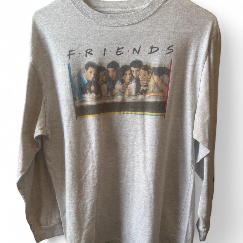 light grey friends tv show graphic long sleeve